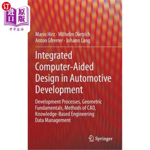 集成计算机辅助 Development Computer Aided Design 海外直订Integrated Processe Automotive 汽车开发中