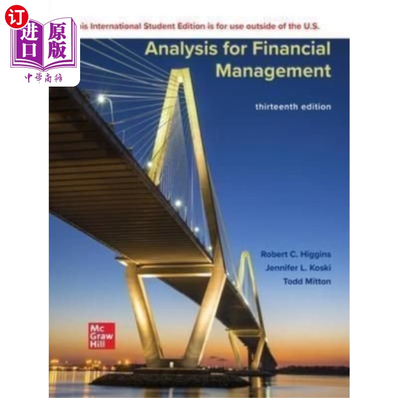海外直订Analysis for Financial Management ISE 财务管理的ISE分析