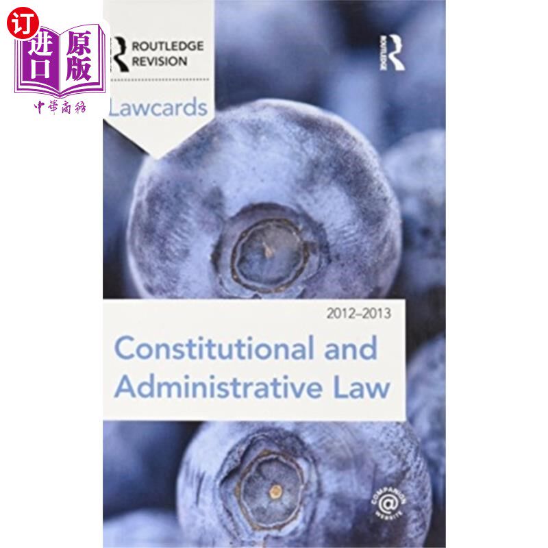 海外直订Constitutional and Administrative Lawcards 2012-... 2012-2013年宪法和行政法