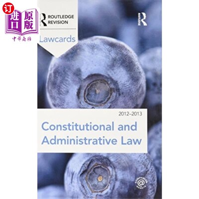 海外直订Constitutional and Administrative Lawcards 2012-... 2012-2013年宪法和行政法