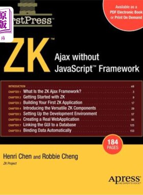 海外直订Zk: Ajax Without the JavaScript Framework Zk：没有JavaScript框架的Ajax
