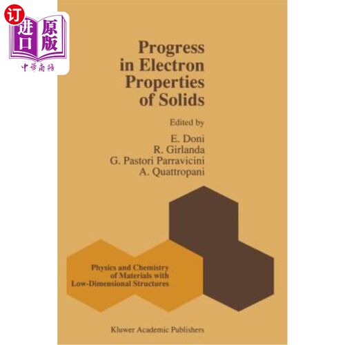 海外直订Progress in Electron Properties of Solids: Festschrift in Honour of Franco Bassa