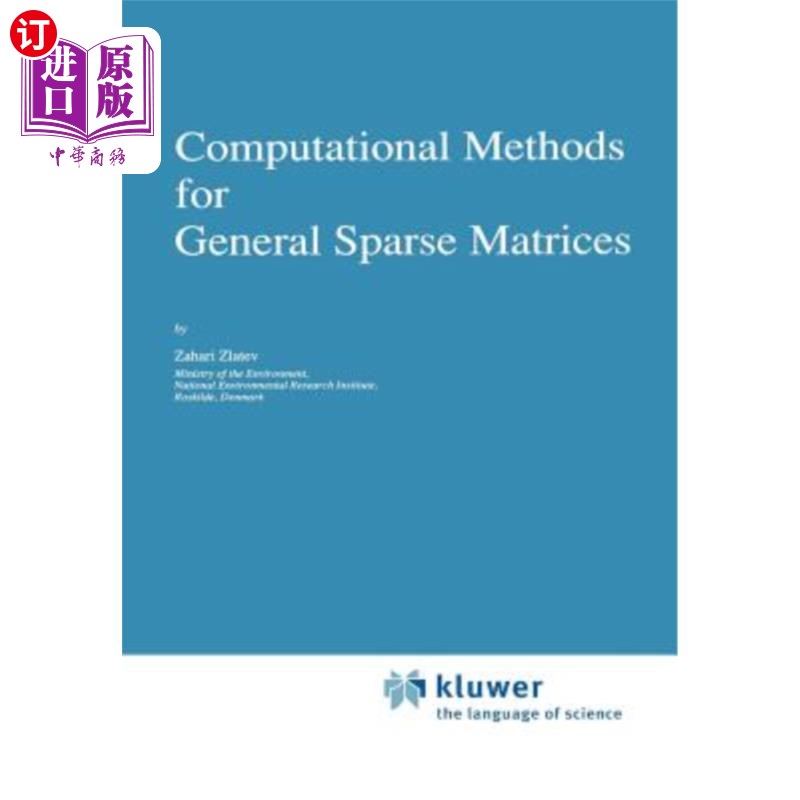 海外直订Computational Methods for General Sparse Matrices 一般稀疏矩阵的计算方法