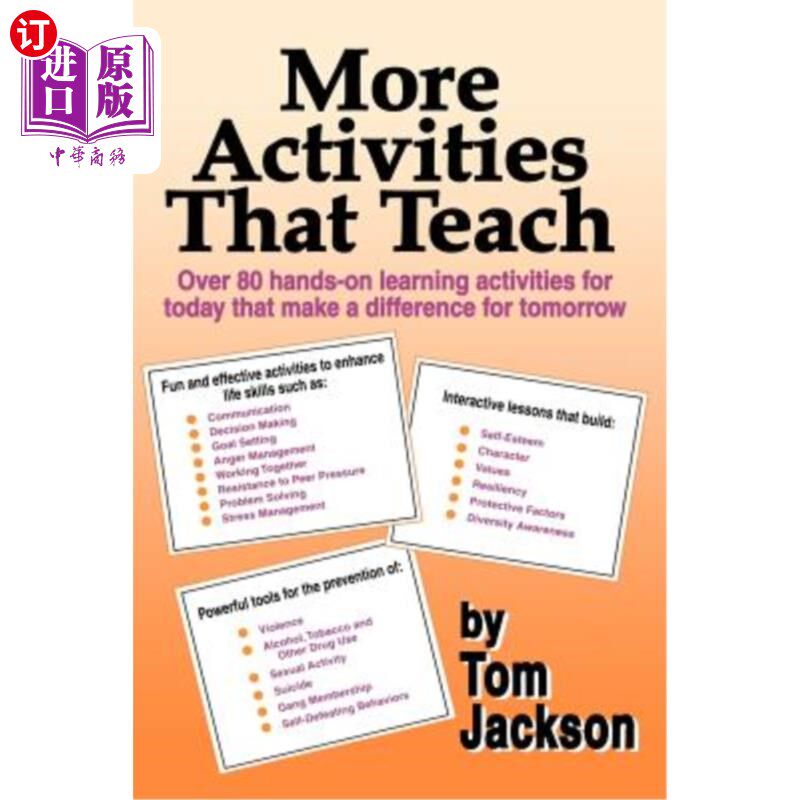 海外直订More Activities That Teach: Over 800 hands-on learning activities for today that 更多的教学活动：今天有800
