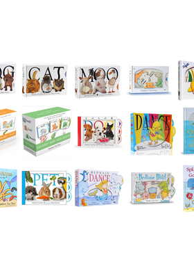 Matthew Van Fleet 马修范韦特启蒙操作书 Animal Trio Moo Cat Dog 动物操作书 纸板书 英文原版 亲子启蒙 0-3岁【中商原版】