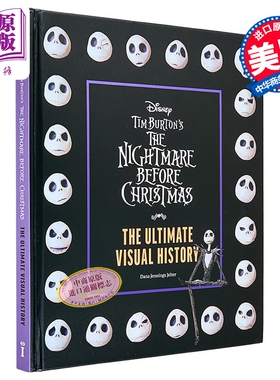 预售 蒂姆波顿圣诞夜惊魂定格动画制作 幕后花絮梦魇的制作 迪士尼动画电影周边英文原版 The Nightmare Before Christmas