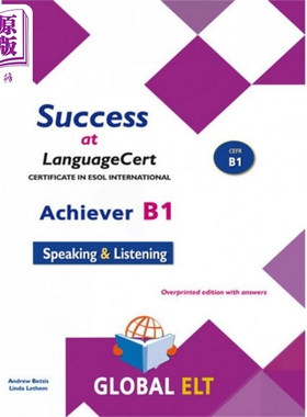 现货 Success at LanguageCert B1 ESOL SELT 成功通过朗思考试B1 ESOLSELT--带答案的套印版【中商原版】