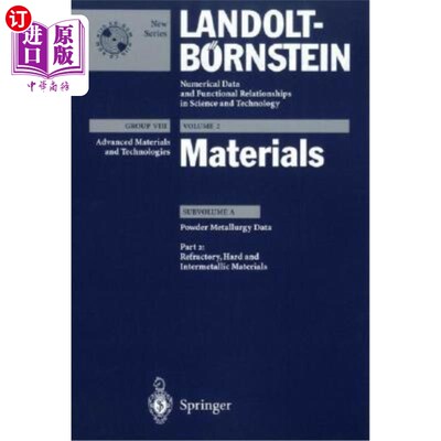 海外直订Refractory, Hard and Intermetallic Materials 耐火，硬质和金属间化合物材料