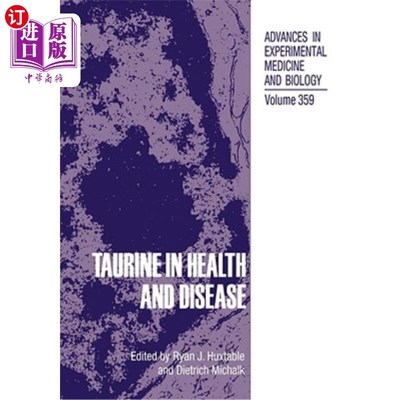 海外直订医药图书Taurine in Health and Disease 牛磺酸与健康和疾病