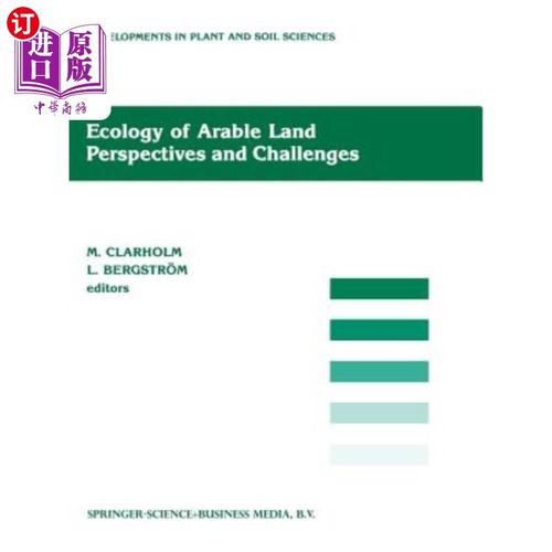 海外直订Ecology of Arable Land -- Perspectives and Challenges 耕地生态学——展望与挑战