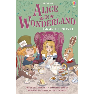 现货 Graphic Novels Alice in Wonderland 爱丽丝梦游仙境图文小说版 英文原版儿童绘本 科幻玄幻 6到9岁【中商原版】