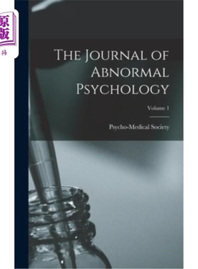 海外直订医药图书The Journal of Abnormal Psychology; Volume 1 变态心理学杂志;卷1