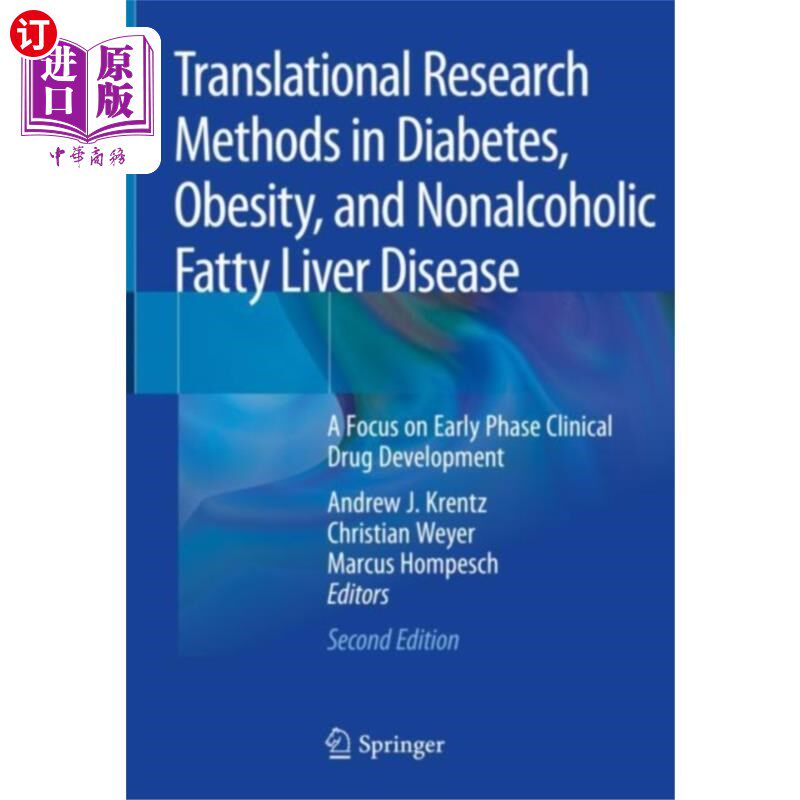 海外直订医药图书Translational Research Methods in Diabetes, Obes... 糖尿病、肥胖和非酒精性脂肪肝疾病的转化研究方法