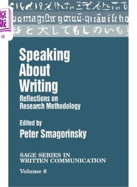 海外直订Speaking about Writing: Reflections on Research Methodology 谈写作：关于研究方法的思考