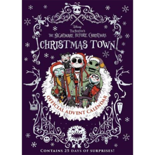 蒂姆波顿圣诞夜惊魂圣诞倒数日历 25天惊喜 迪士尼动画电影周边英文原版 The Nightmare Before Christmas Advent Calendar