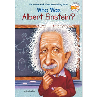 谁是阿尔伯特爱因斯坦 Who Was Albert Einstein 儿童科普文学 章节书 桥梁书 英文原版 7-12岁 Who was系列【中商原版】
