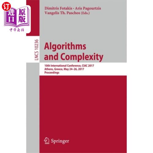 海外直订Algorithms and Complexity 算法和复杂性