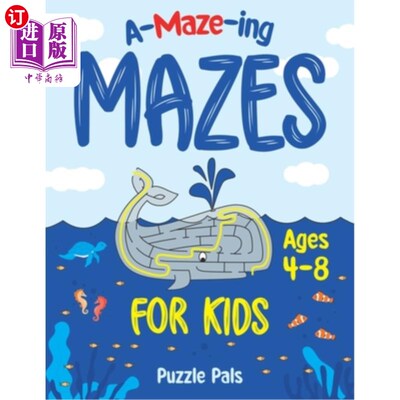 海外直订Amazing Maze Book For Kids: Outer Space, Under Water, and Jungle Themes For Kids 神奇迷宫书的孩子:外太空，