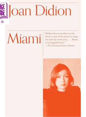 预售 琼狄迪恩 迈阿密 英文原版 Miami Joan Didion 琼狄迪恩作品集琼狄迪恩书琼狄迪恩原版
