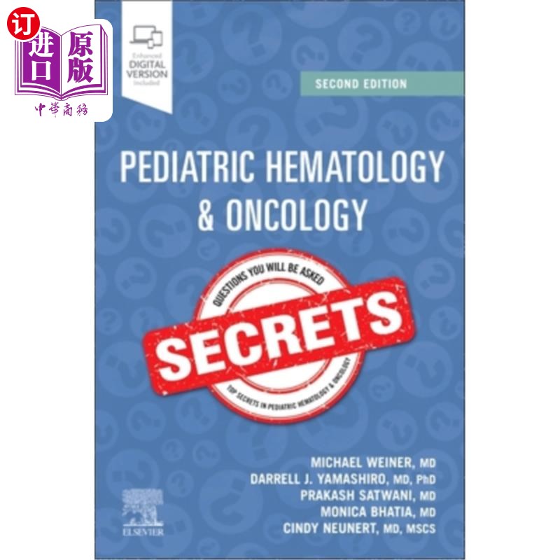 海外直订医药图书Pediatric Hematology & Oncology Secrets 小儿血液学和肿瘤学秘密