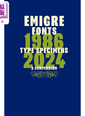 Emigre Fonts: Type Specimens 1986–2024 进口艺术 Emigre字体 1986-2024年字体样本【中商原版】