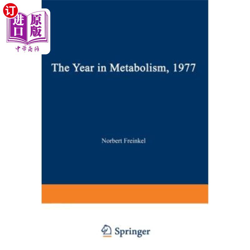 海外直订医药图书The Year in Metabolism 1977 1977年的新陈代谢年