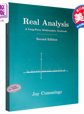 实分析 实变函数论 数学入门教材 英文原版 Real Analysis A Long-Form Mathematics Textbook Jay Cummings【中商原版】