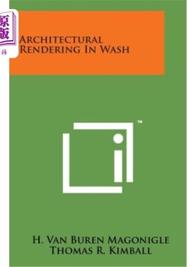 海外直订Architectural Rendering in Wash 建筑粉刷