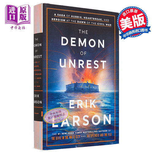 动荡的恶魔 内战初期的傲慢 心碎和英雄主义传奇 The Demon of Unrest 英文原版 Erik Larson 历史 美国内战【中商原版】