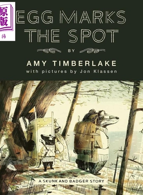 臭鼬与獾 蛋的标记地点 Skunk & Badger Egg Marks the Spot 英文原版 儿童绘本 动物冒险故事书 进口童书 精装【中商原版】