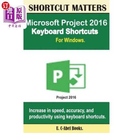 海外直订Microsoft Project 2016 Keyboard Shortcuts For Windows Microsoft Project 2016 Windows键盘快捷键