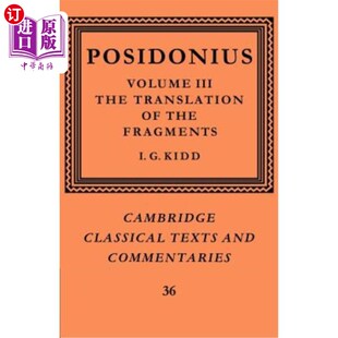 Fragments 翻译 片段 第三卷 波西多纽斯 Translation the Volume 海外直订Posidonius