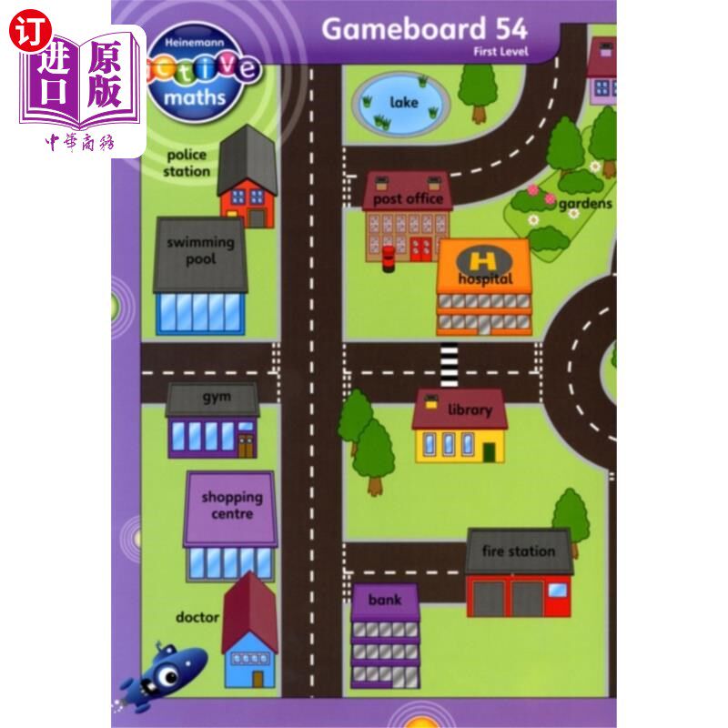 海外直订Heinemann Active Maths - First Level - Beyond Nu... 海涅曼活跃数学-第一级-超越数字-游戏板