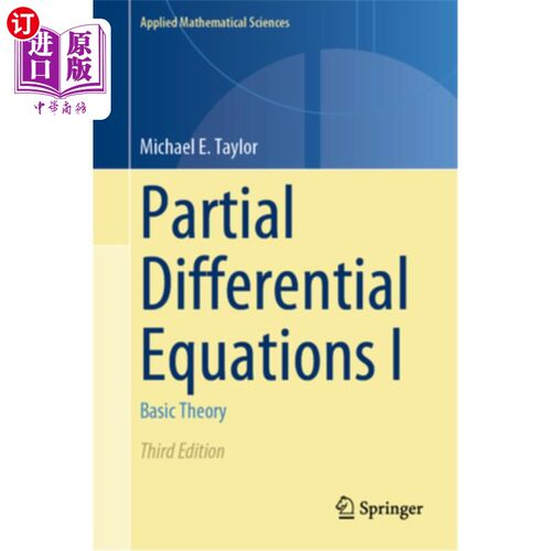 海外直订Partial Differential Equations I: Basic Theory 偏微分方程I:基本理论