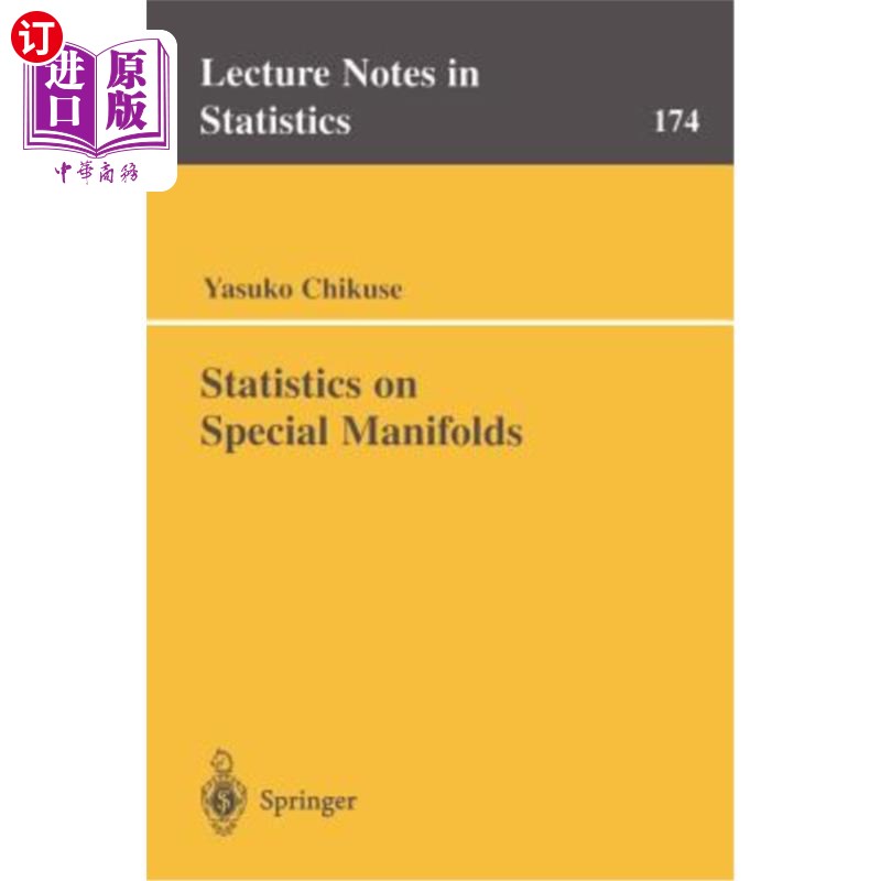 海外直订医药图书Statistics on Special Manifolds 特殊流形的统计