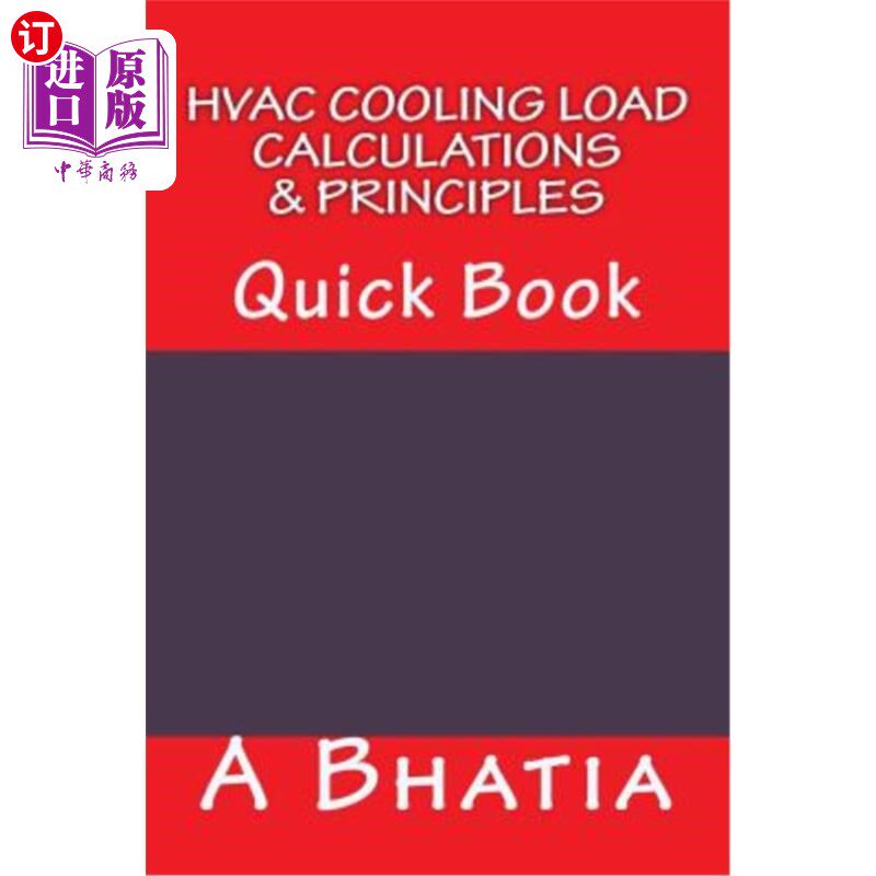海外直订HVAC Cooling Load - Calculations & Principles: Quick Book 暖通空调冷负荷-计算与原理：速记