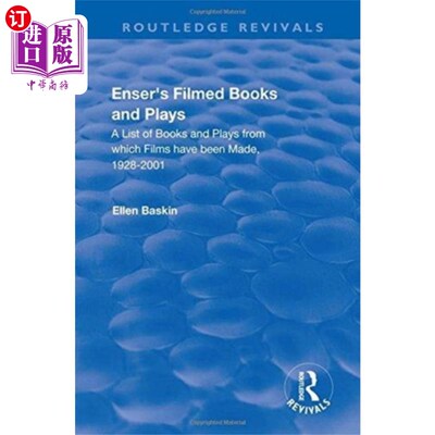 海外直订Enser's Filmed Books and Plays 恩塞尔的电影书籍和戏剧