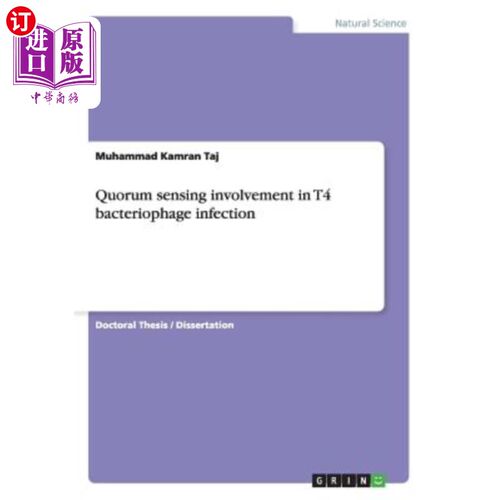 海外直订Quorum sensing involvement in T4 bacteriophage infection 群体感应参与T4噬菌体感染
