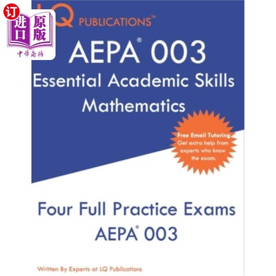 海外直订AEPA 003 Essential Academic Skills Mathematics: AEPA Essential Academic Skills M AEPA 003基本