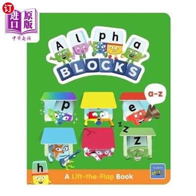 海外直订Alphablocks A-Z: A Lift-the-Flap Book Alphablocks A- z:一本翻页书