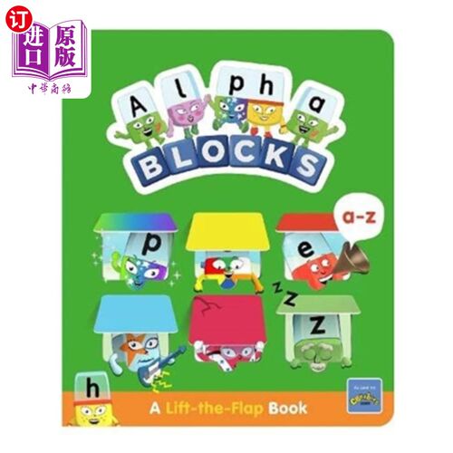 海外直订Alphablocks A-Z: A Lift-the-Flap Book Alphablocks A- z:一本翻页书