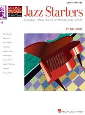 海外直订Jazz Starters: Elementary Level Composer Showcase 爵士初学者：初级水平的作曲家展示