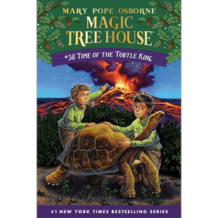 神奇树屋第一季 38 Magic Tree House 38 Time of the Turtle King 儿童初级章节书小说 精装 英文原版小初文学【中商原版】