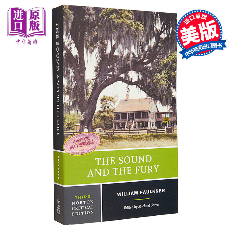 喧嚣与躁动 诺顿文学解读系列 英文原版 The Sound and the Fury William Faulkner【中商原版】