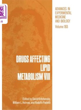 海外直订医药图书Drugs Affecting Lipid Metabolism VIII 影响脂质代谢的药物