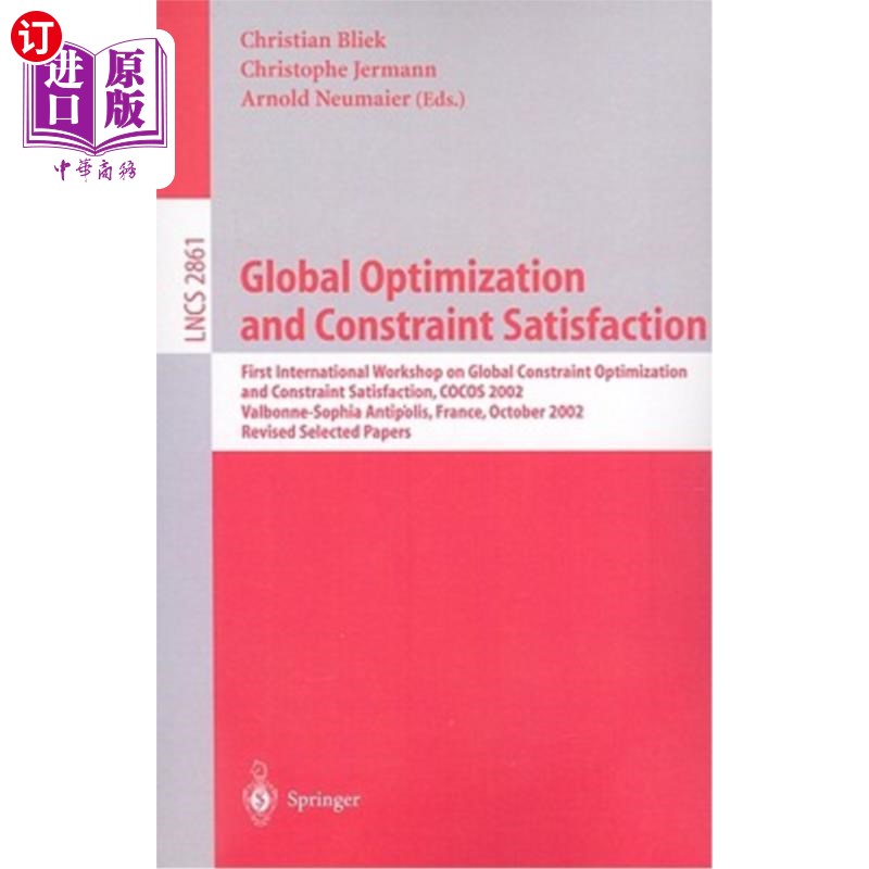 海外直订Global Optimization and Constraint Satisfaction 全局优化与约束满足