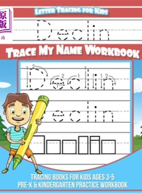 海外直订Declin Letter Tracing for Kids Trace my Name Workbook: Tracing Books for Kids ag Declin Let