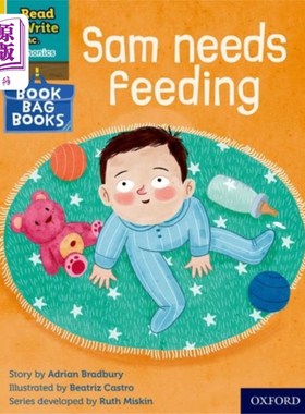 海外直订Read Write Inc. Phonics: Yellow Set 5 Book Bag B... Read Write公司自然拼读:黄色套装5书包7萨姆需要喂食
