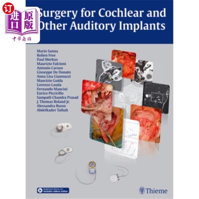 海外直订医药图书Surgery for Cochlear and Other Auditory Implants 人工耳蜗和其他听觉植入手术