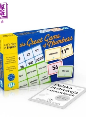 THE GREAT GAMES OF NUMBERS -New edition伟大的数字游戏 基数词和序数词练习 英文原版 中小学英语教辅教材工具【中商原版?